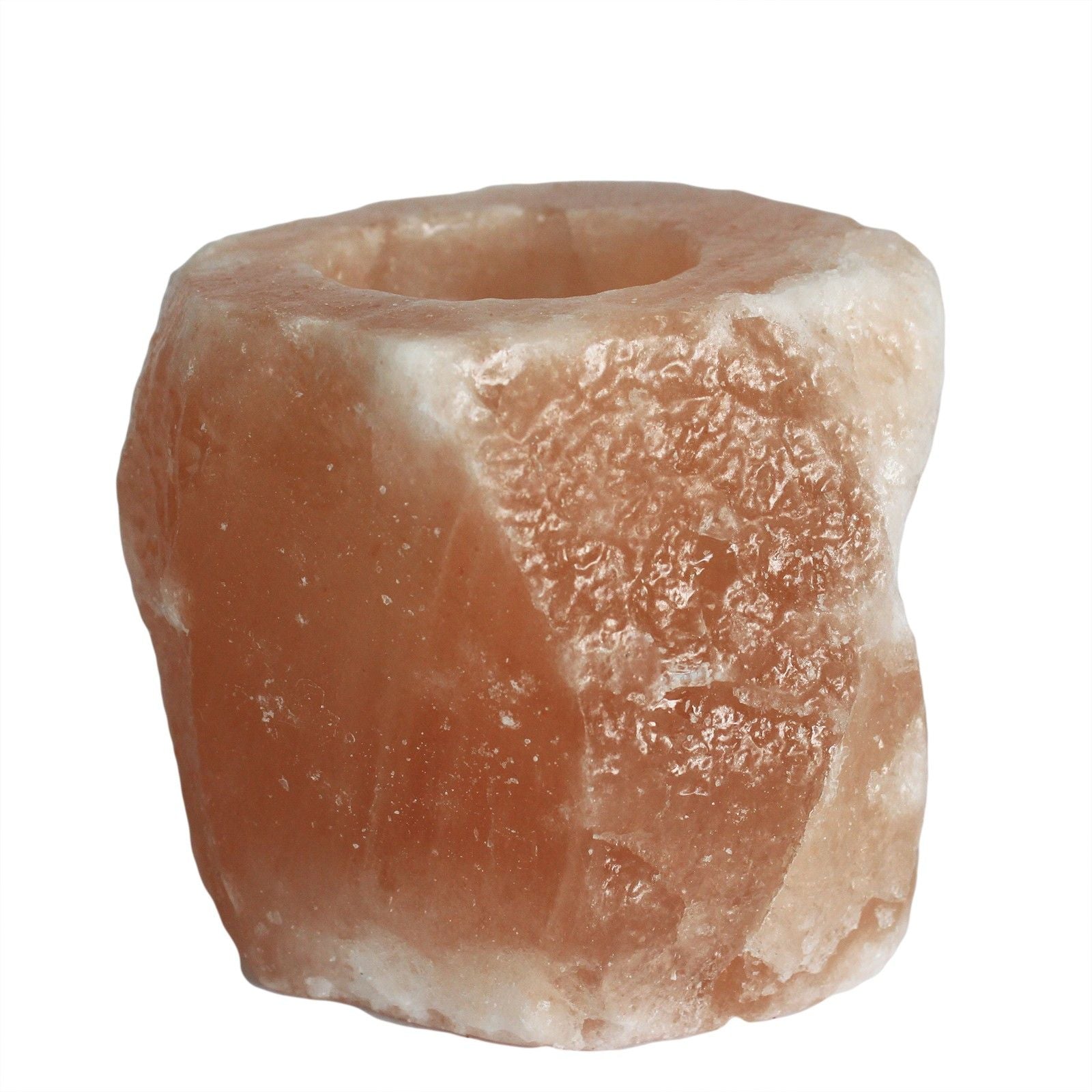 bougeoir sel himalaya classique pierre brute décoration zen