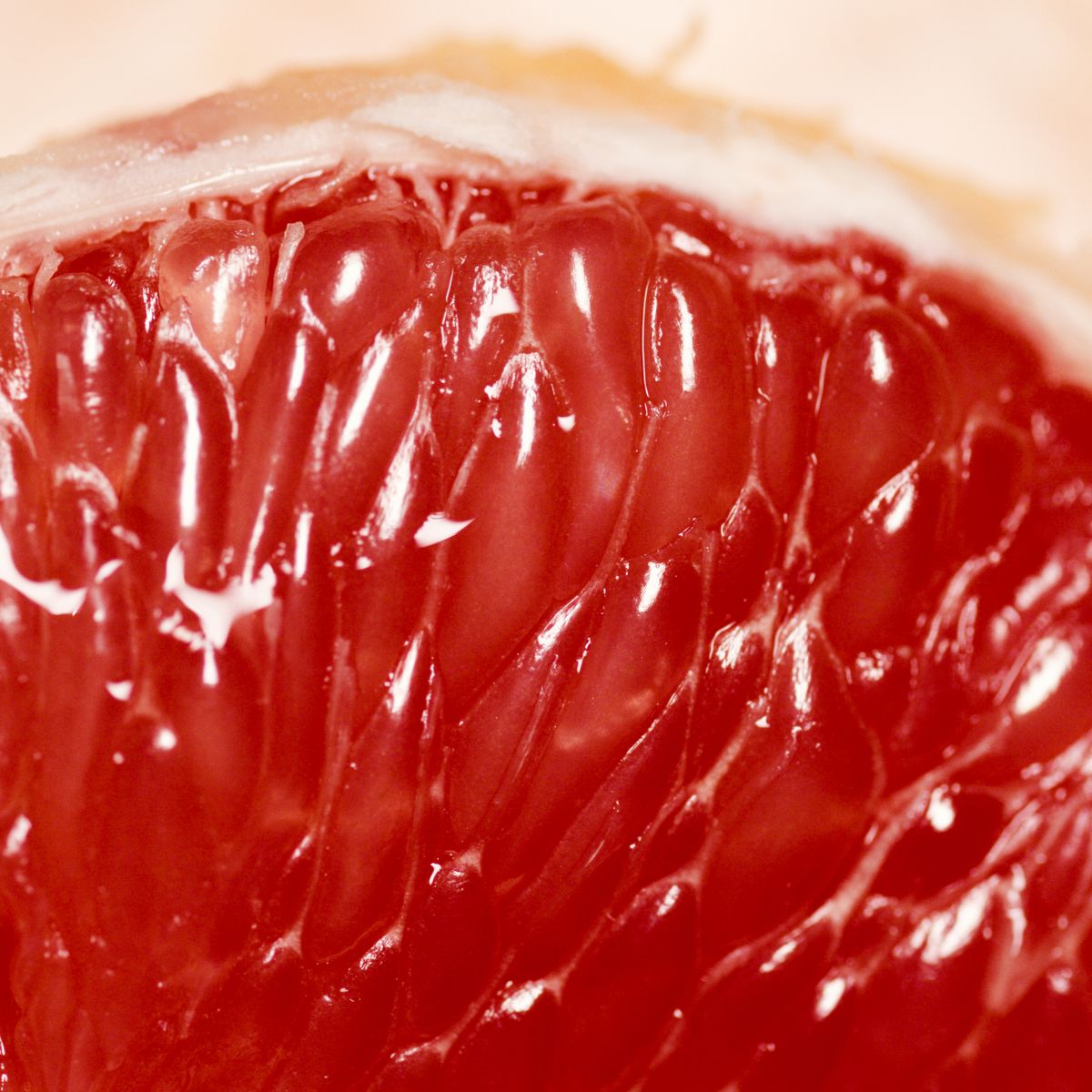 Pamplemousse, macro sur la pulpe