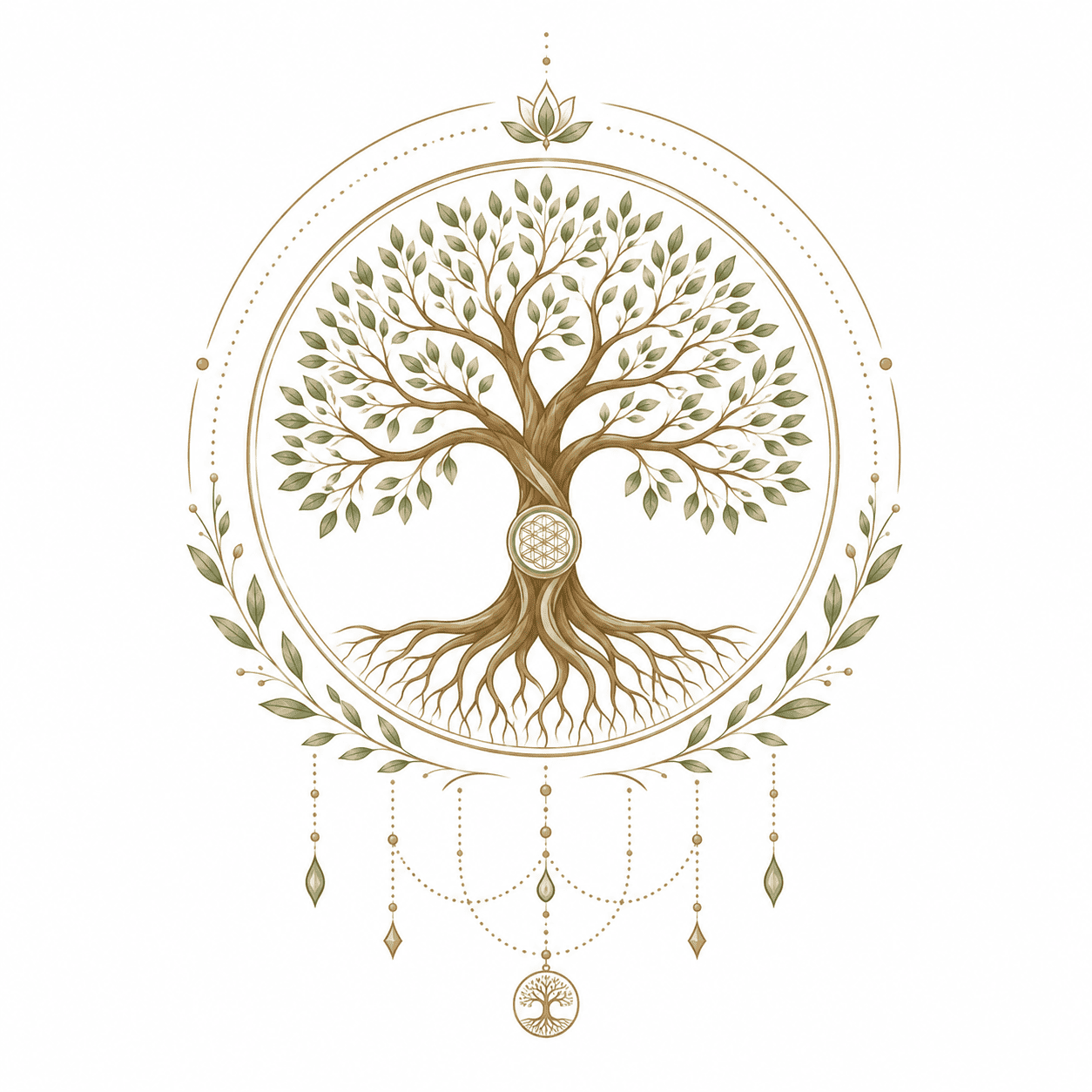 Arbre de vie : ancrage, croissance & connexion