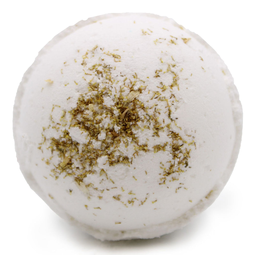 Bombe de bain revitalisante au sel de l’Himalaya avec pamplemousse et geranium pour une peau douce et lumineuse