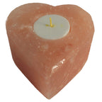 bougeoir coeur sel himalaya vue dessus emplacement bougie