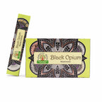 Boîte d’encens Namaste Mandalablack opium avec bâtonnets naturels, parfum apaisant pour relaxation et méditation
