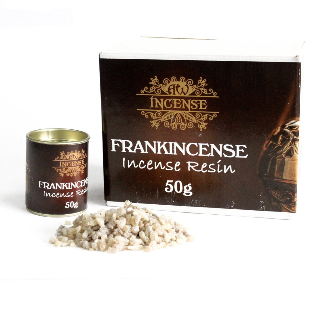 Résine d’encens oliban 50g avec boîte et grains naturels pour purification et rituel spirituel