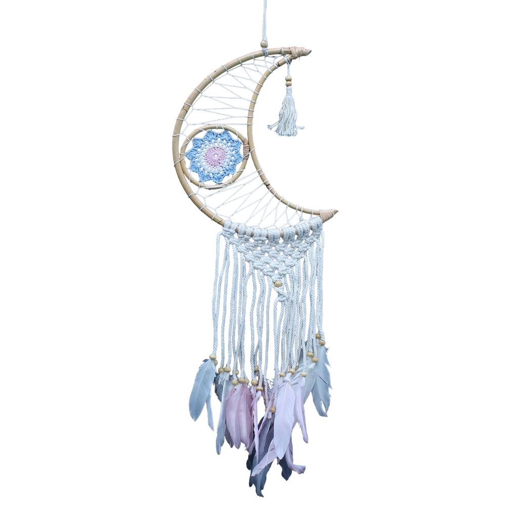 Protection Dream Catcher - Assorted Macrame Moon