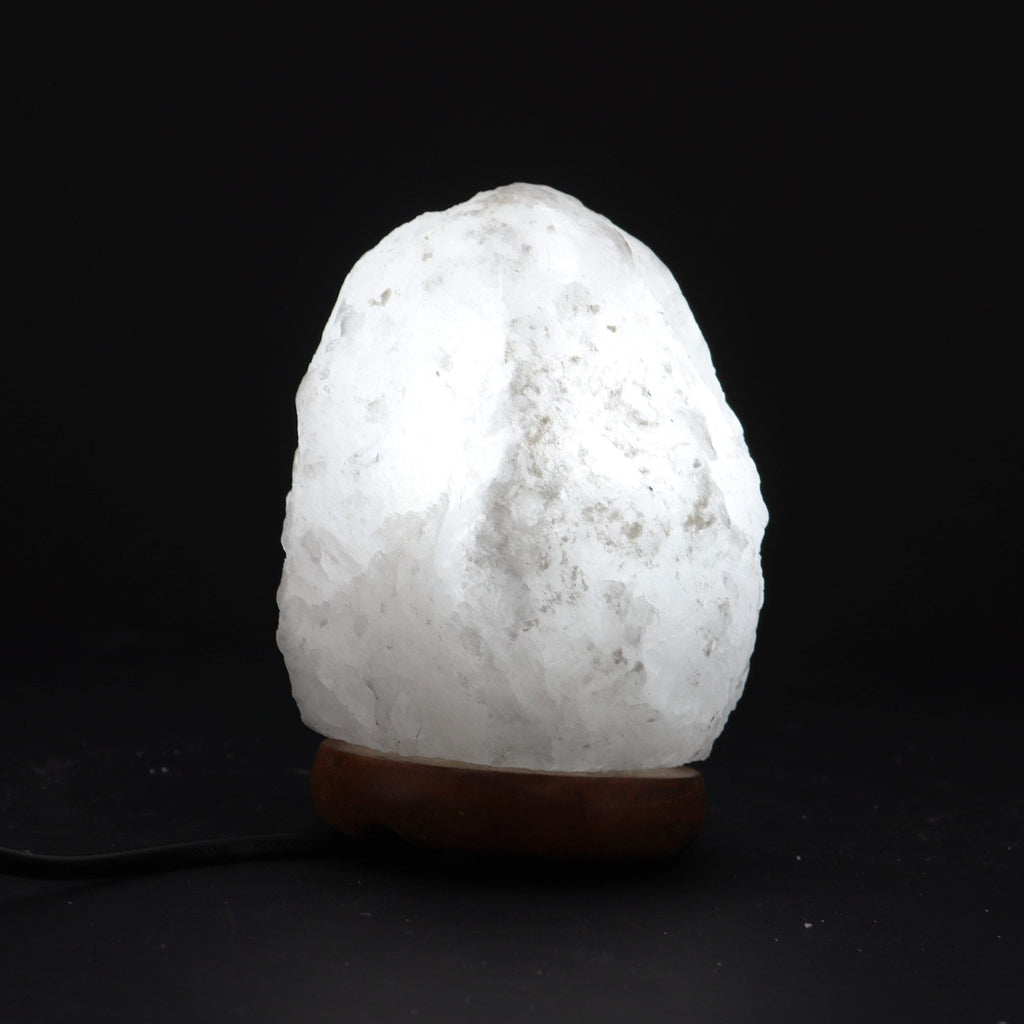 lampe sel cristal allumée lumière douce ambiance relaxante