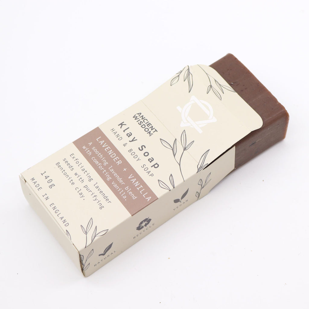 Savon artisanal lavande vanille emballage écologique
