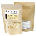 Sachet de sel de bain Himalaya énergisant 500g avec huiles essentielles citron gingembre orange et fleurs naturelles