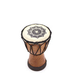 Djembé Artisanal Bois & Peau de Chèvre | Décoration Zen 15 cm