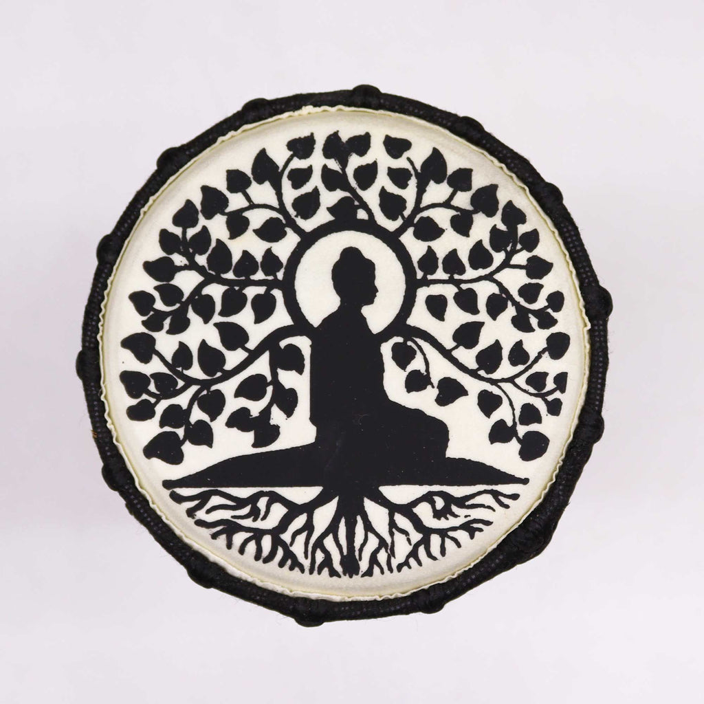 Djembé Artisanal Bois Suar & Peau de Chèvre | Ambiance Zen 25 cm