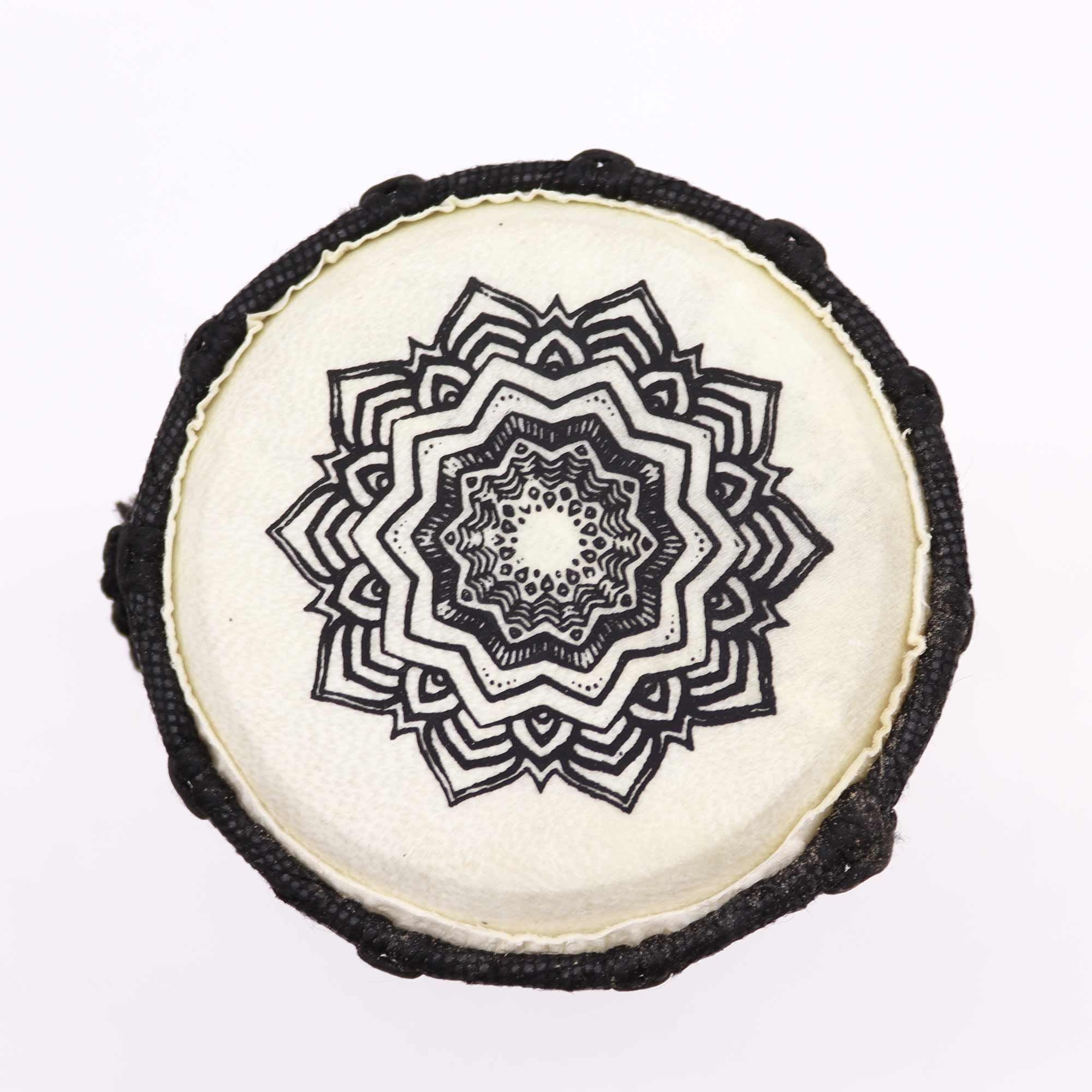 Djembé Artisanal Bois & Peau de Chèvre | Décoration Zen 15 cm