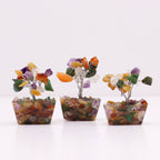Arbre de Pierres Précieuses Mini | Base Orgonite & Multi-Pierres