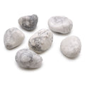 Pierres Roulées Howlite Blanche | Lot de 6 Grandes Pierres Naturelles