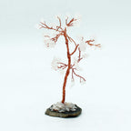 Arbre de Pierres Quartz Cristal | Décoration Zen sur Socle Agate Noire