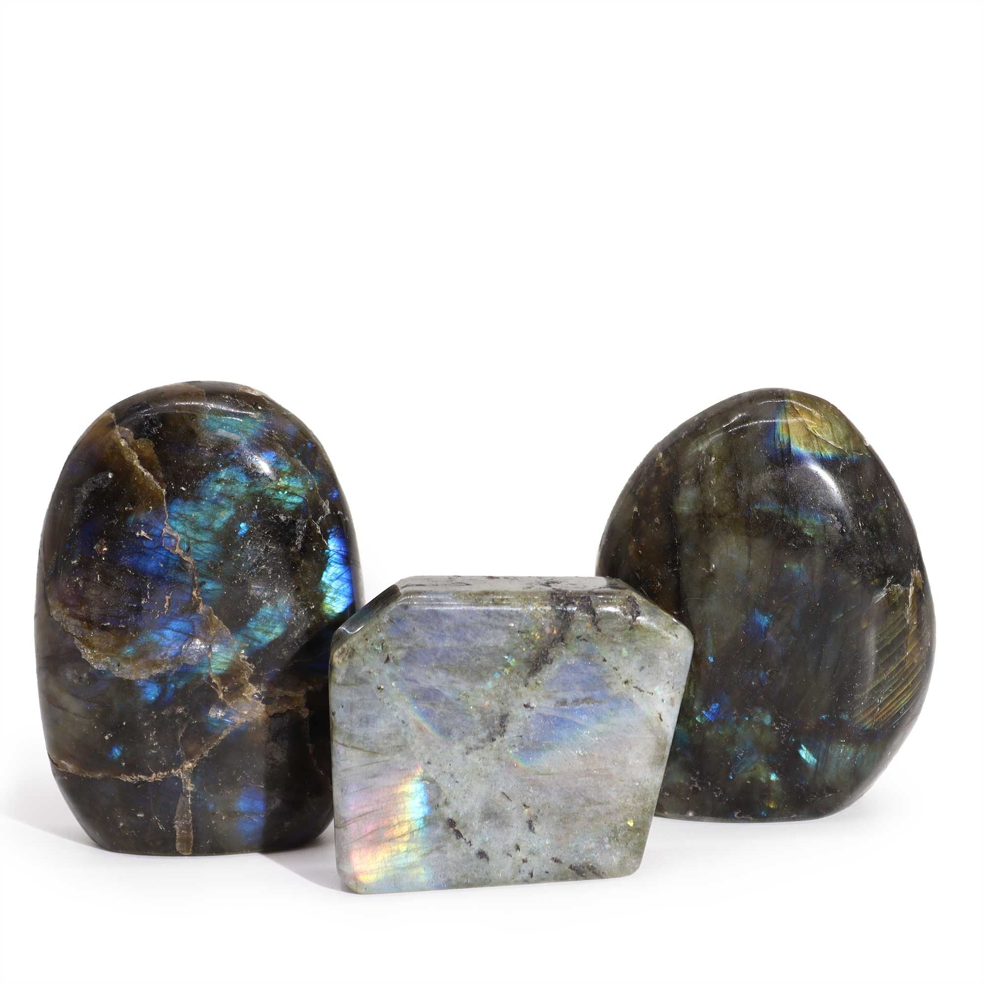 Pierre Labradorite Polie | Éclat naturel & harmonie décorative