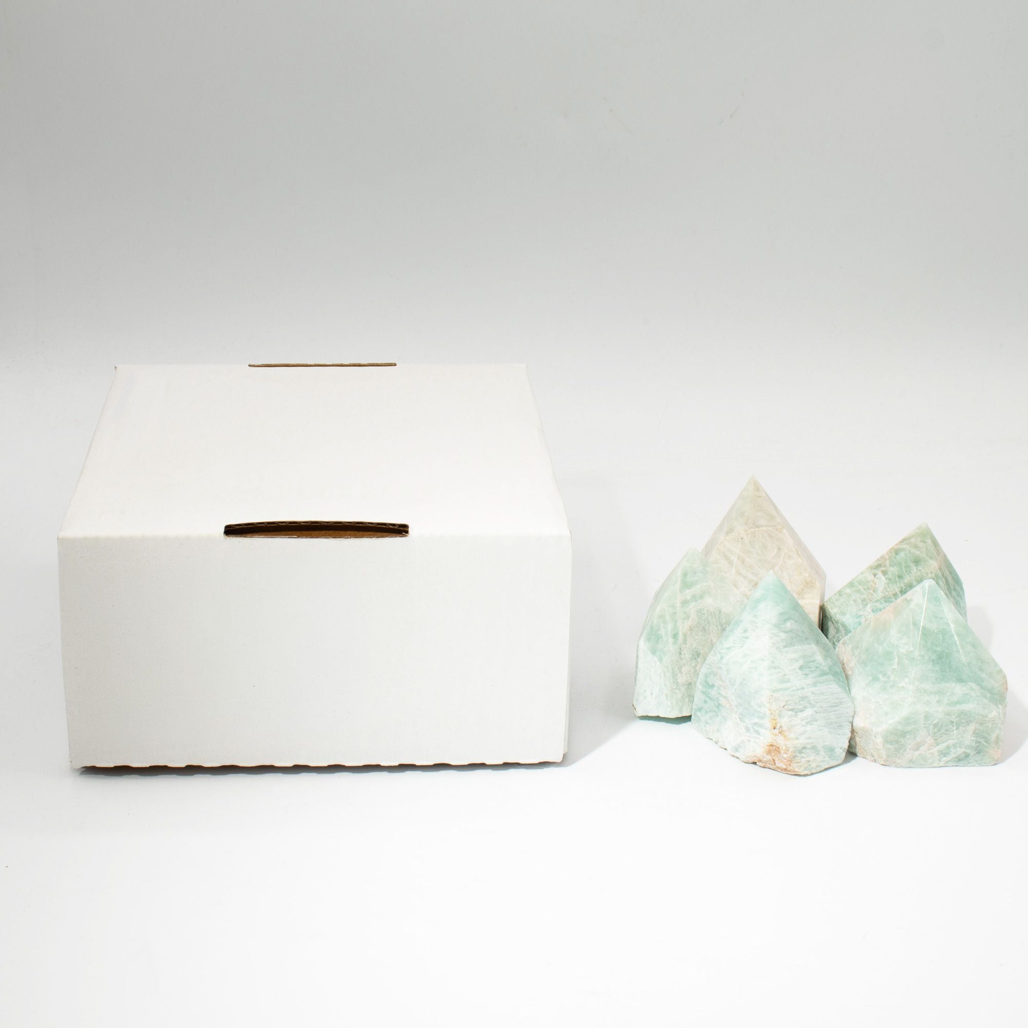 Pointes d'Amazonite Inde | Lot de 5-6 Pierres Naturelles