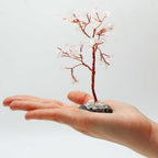 Arbre de Pierres Quartz Cristal | Décoration Zen sur Socle Agate Noire