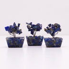 Arbre de Pierre Sodalite sur Base Orgonite | Décoration Zen Mini