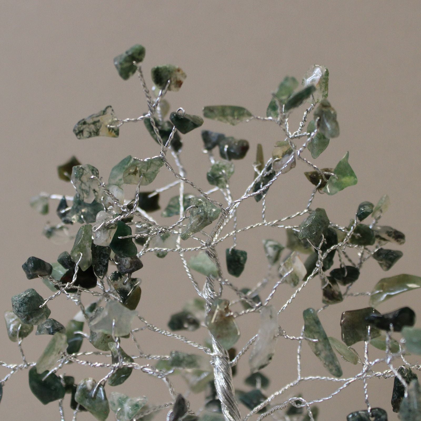 Arbre de Pierres Agate Mousse & Orgonite | Décoration Zen 160 Pierres