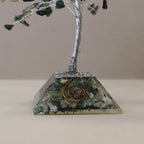 Arbre de Pierres Agate Mousse & Orgonite | Décoration Zen 160 Pierres