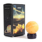 Sphère Jade Jaune 40mm | Support Goldstone Solaire, Décoration Zen