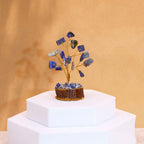 Arbre aux Pierres Sodalite | Décoration Zen sur Socle Bois