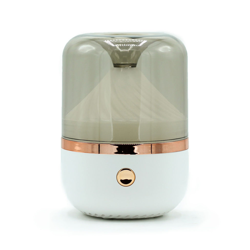 Diffuseur Arômes Blanc & Bronze | Ambiance Lumineuse USB Changeante