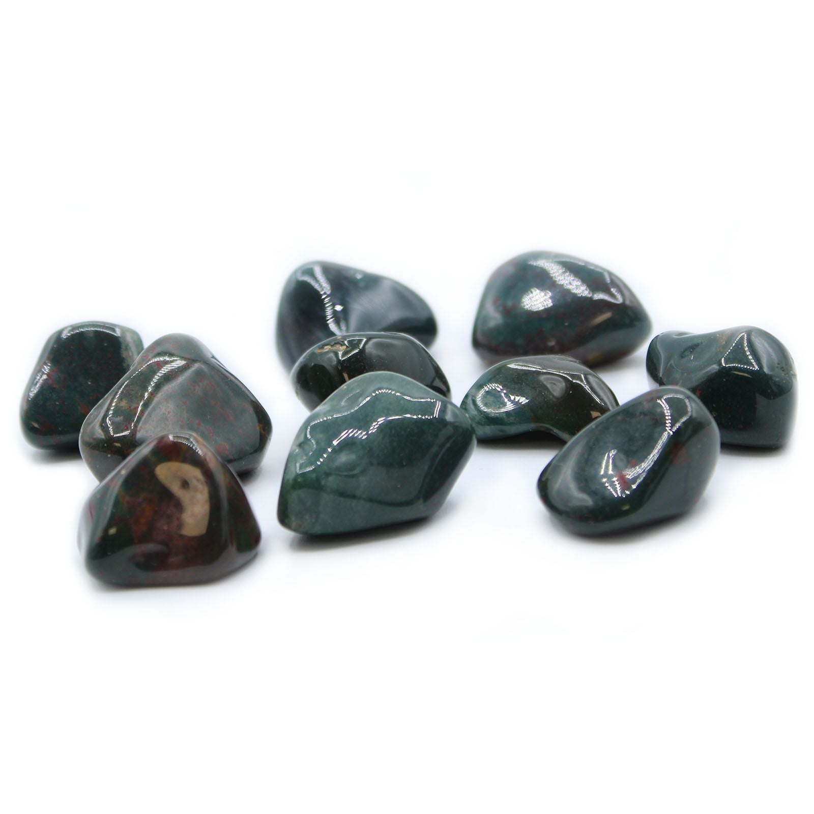 Pierres Roulées Héliotrope Grande Taille | Lot de 24 | Décoration Zen