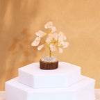 Arbre de Pierres Quartz Cristal Mini | Décoration Zen sur Socle Bois