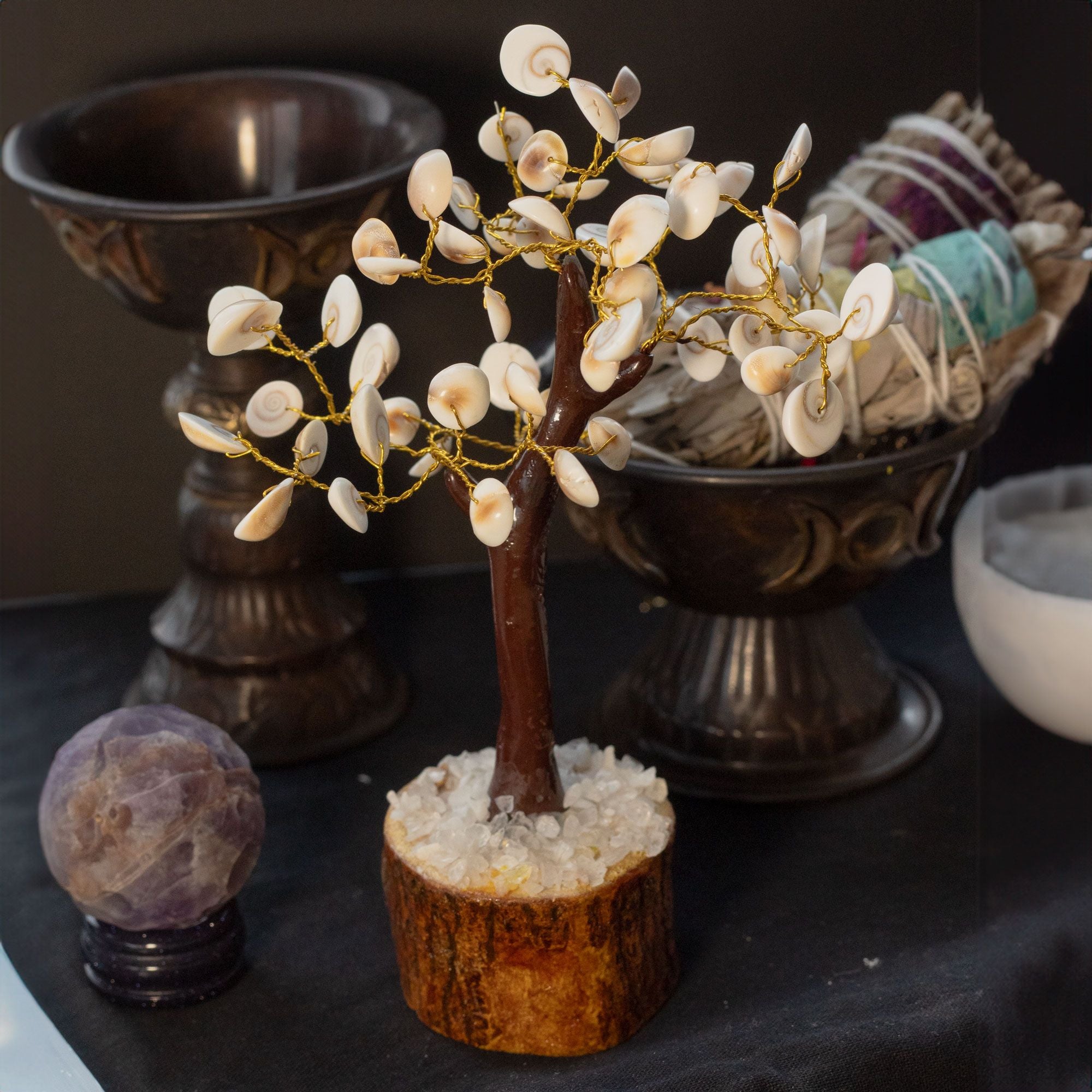 Arbre de Pierres Gomati Chakra | Décoration Zen & Harmonie Naturelle