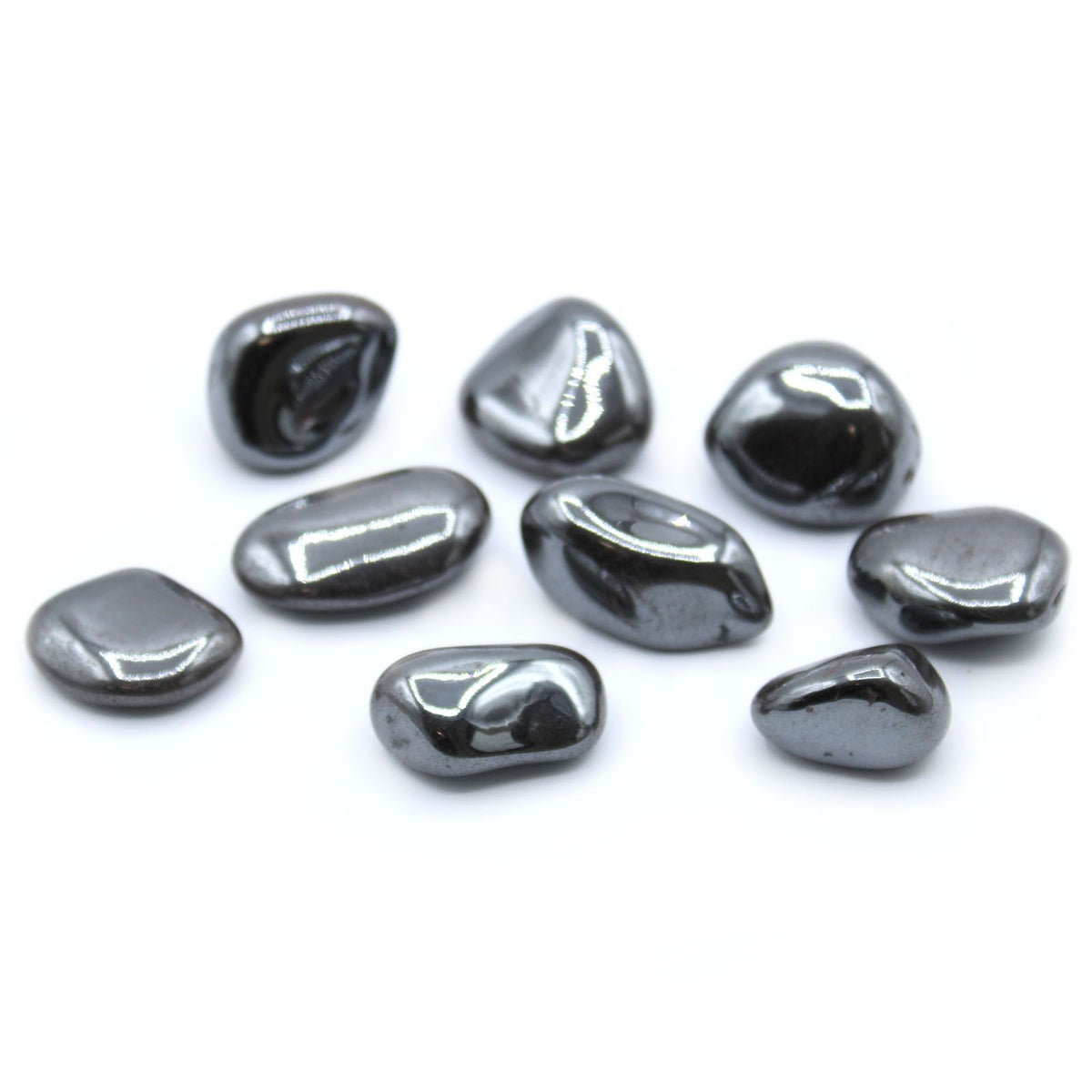 Pierres Roulées Hématite Grande Taille | Lot de 24 | Décoration Zen