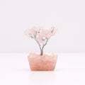 Arbre de Pierres Quartz Rose sur Base Orgonite | Décoration Zen