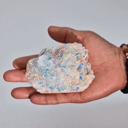 Quartz Aura Angel Grande Taille | Décoration Zen Irisée