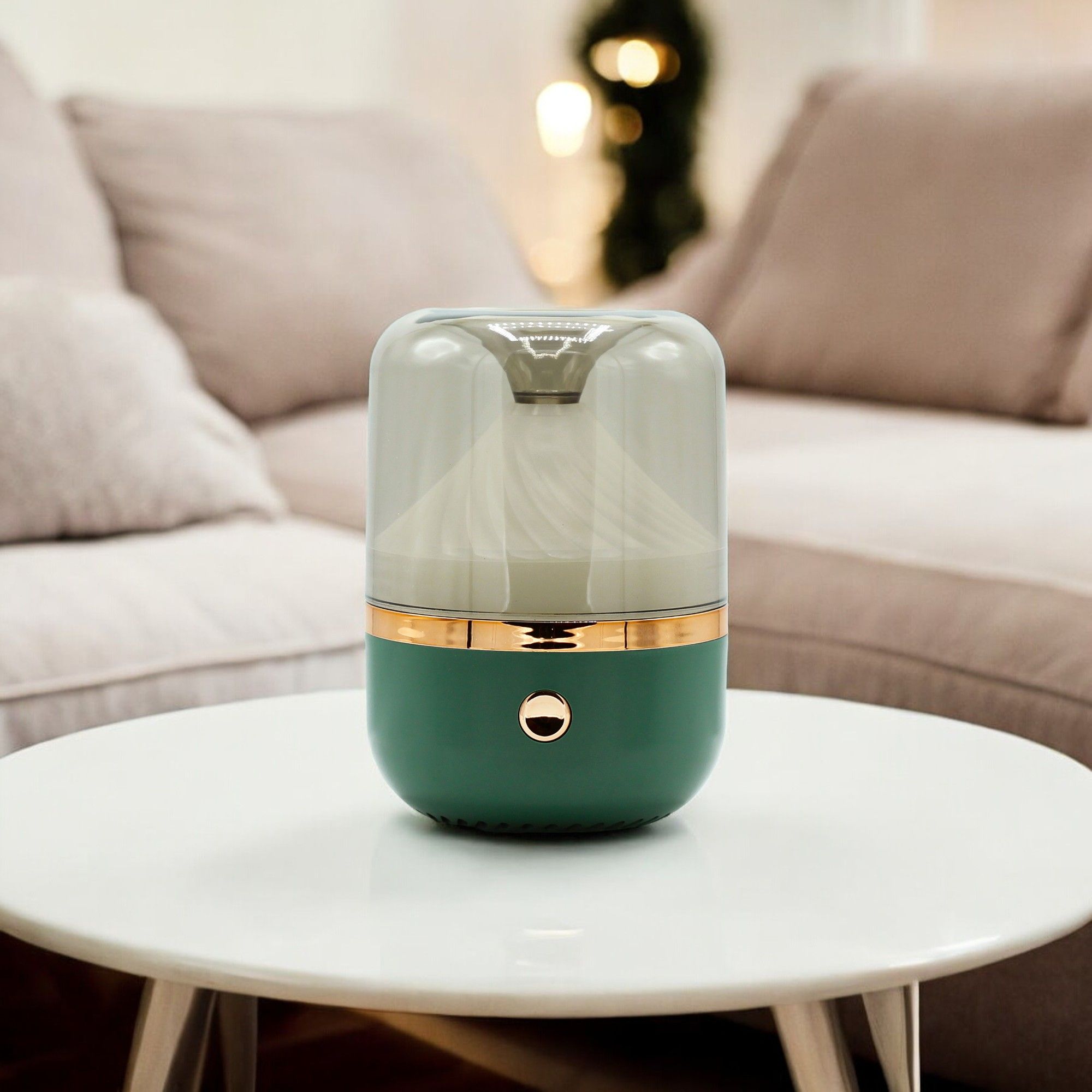 Diffuseur d'Arômes Urban Vert & Bronze | Veilleuse LED USB