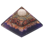 Pyramide Orgonite Paon 70mm | Décoration Zen & Bien-être
