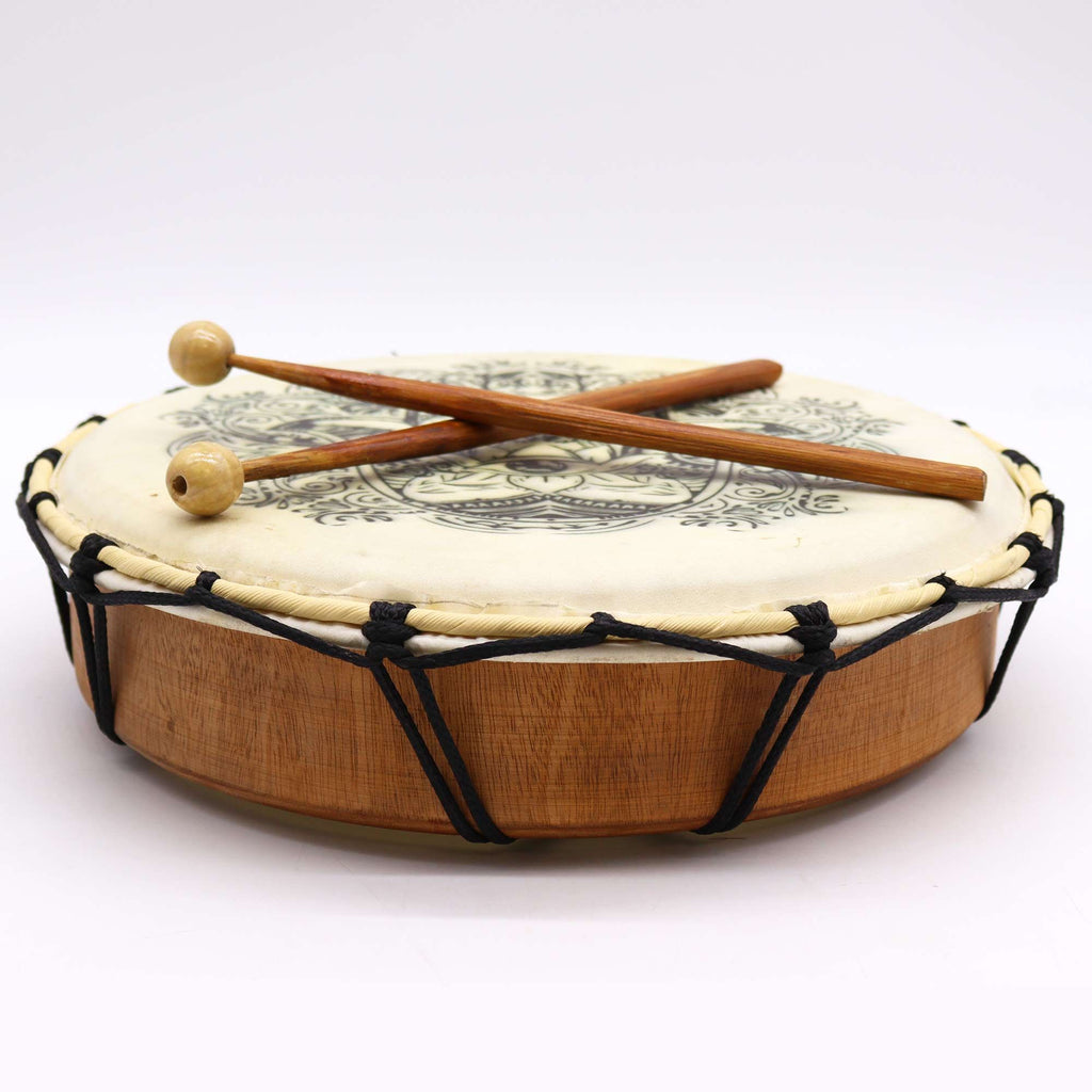 Tambour Chamanique Hamsa | Décoration Zen & Sonorité Apaisante 30cm