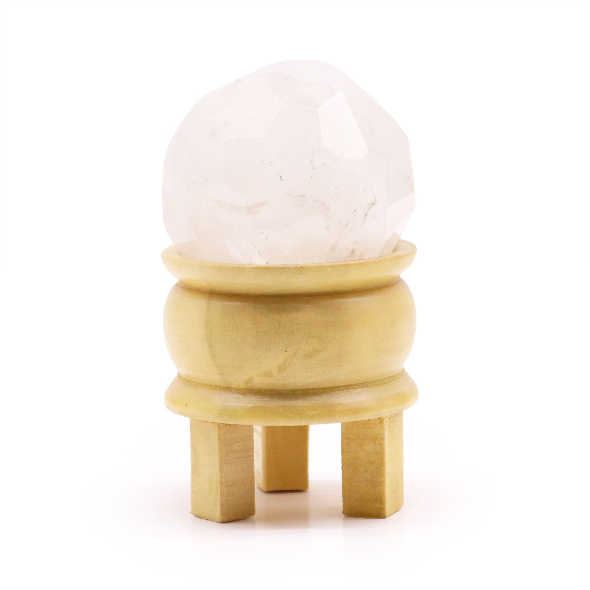 Sphère en Cristal de Roche Facettée | Décoration Zen & Bien-Être