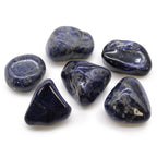 Pierres Roulées Sodalite Bleue | Lot de 6 Grandes Pierres Naturelles d'Afrique
