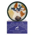 Bougie Aromathérapie Citrus & Pierres Naturelles | Ambiance Soleil & Joie