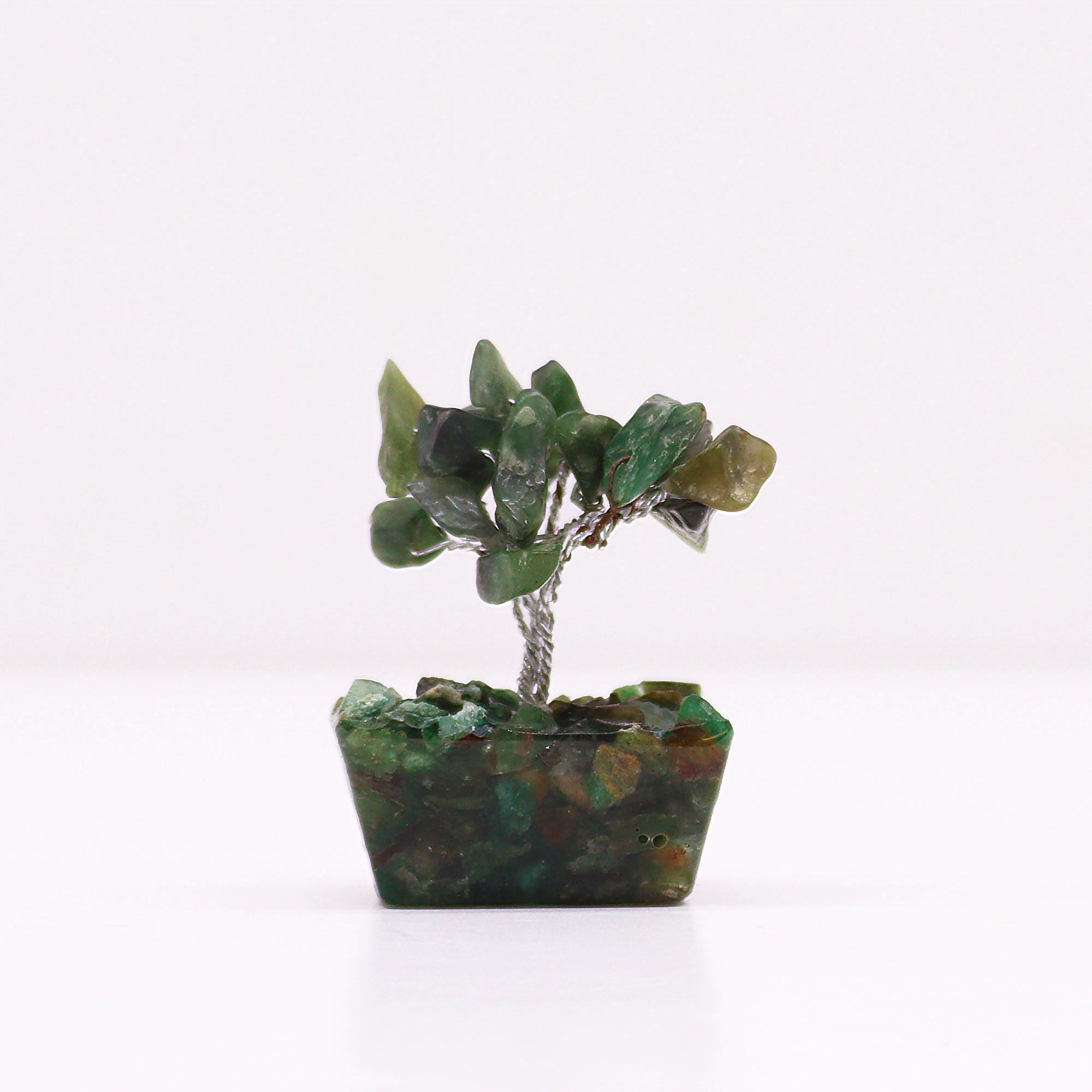 Arbre de Pierres Aventurine Verte | Décoration Zen sur Base Orgonite