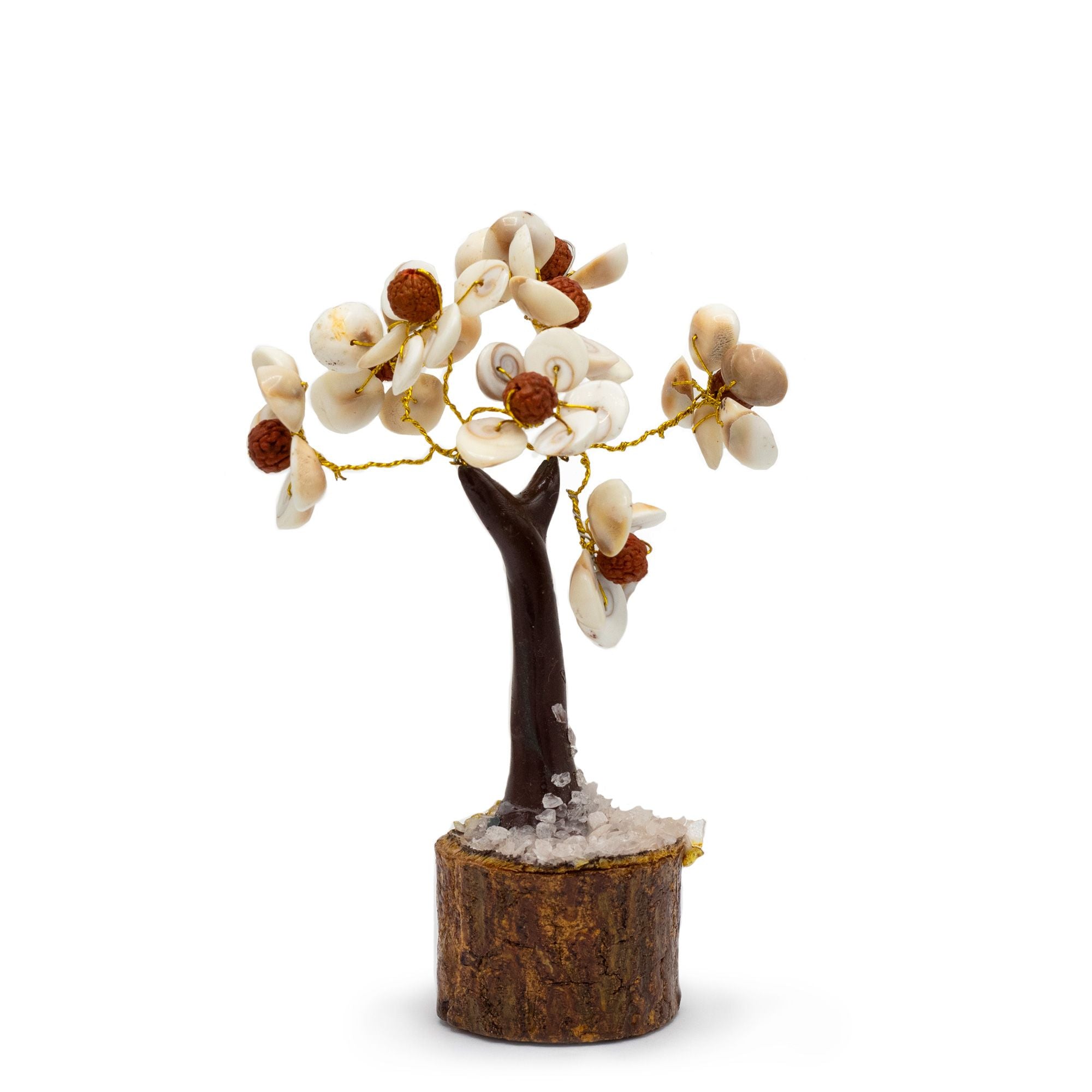 Arbre de Pierres Gomati Chakra & Rudraksha | Décoration Zen Équilibre
