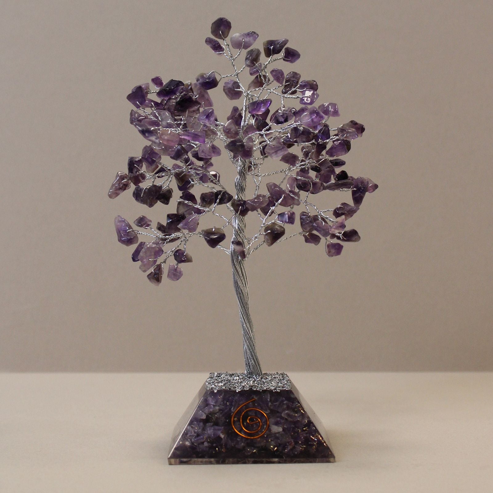 Arbre de Pierres Améthyste & Orgonite | Décoration Zen 160 Pierres