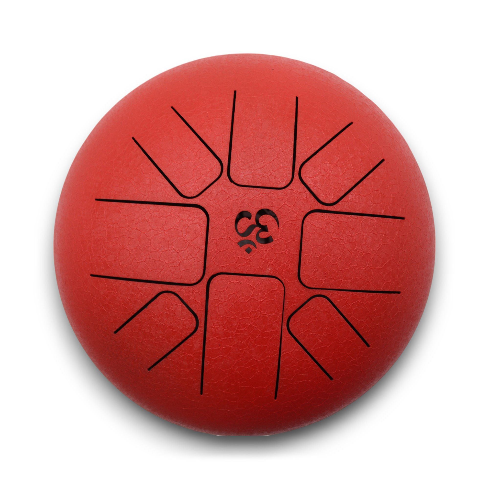 Tongue Drum Acier Rouge Symbole Om | Musique & Détente Zen