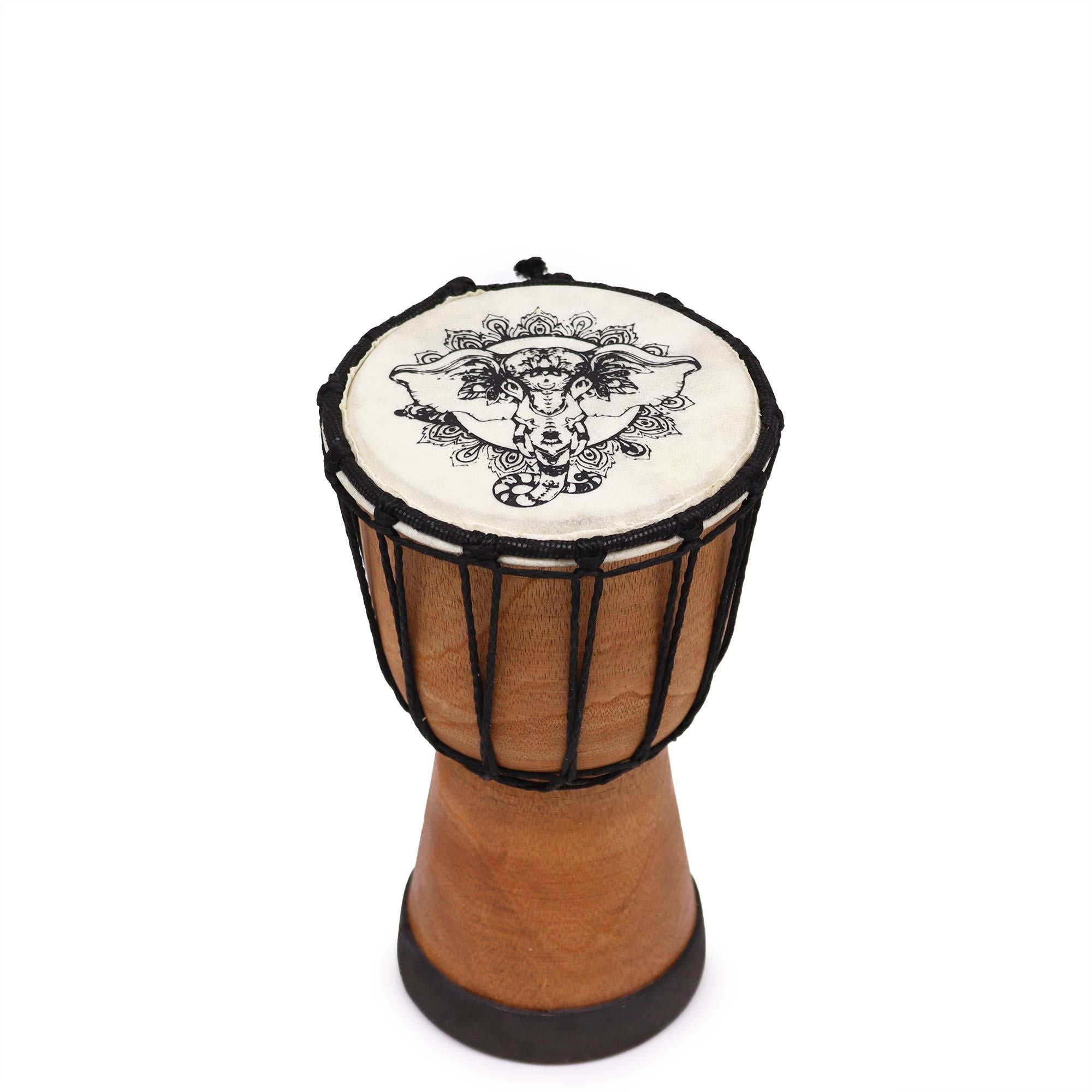 Djembé Artisanal Motif Éléphant | Ambiance Zen & Cocooning