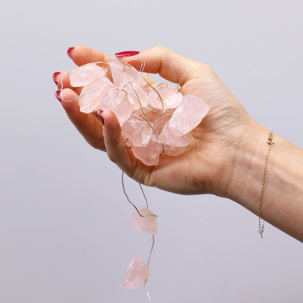 Guirlande Lumineuse Quartz Rose | Ambiance Cocooning & Douceur