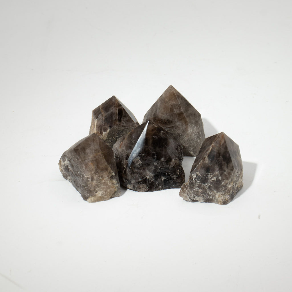 Pointes de Quartz Fumé | Lot de 5-6 Pierres Naturelles