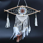 Protector Atrapasueños - Pequeño Ojo de Macramé Colores Surtidos