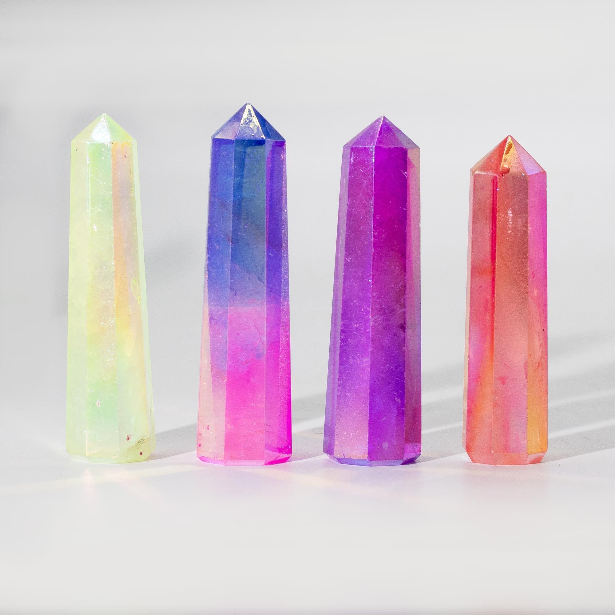 Obélisque Quartz Aurora Pêche | Décoration Zen & Bien-Être