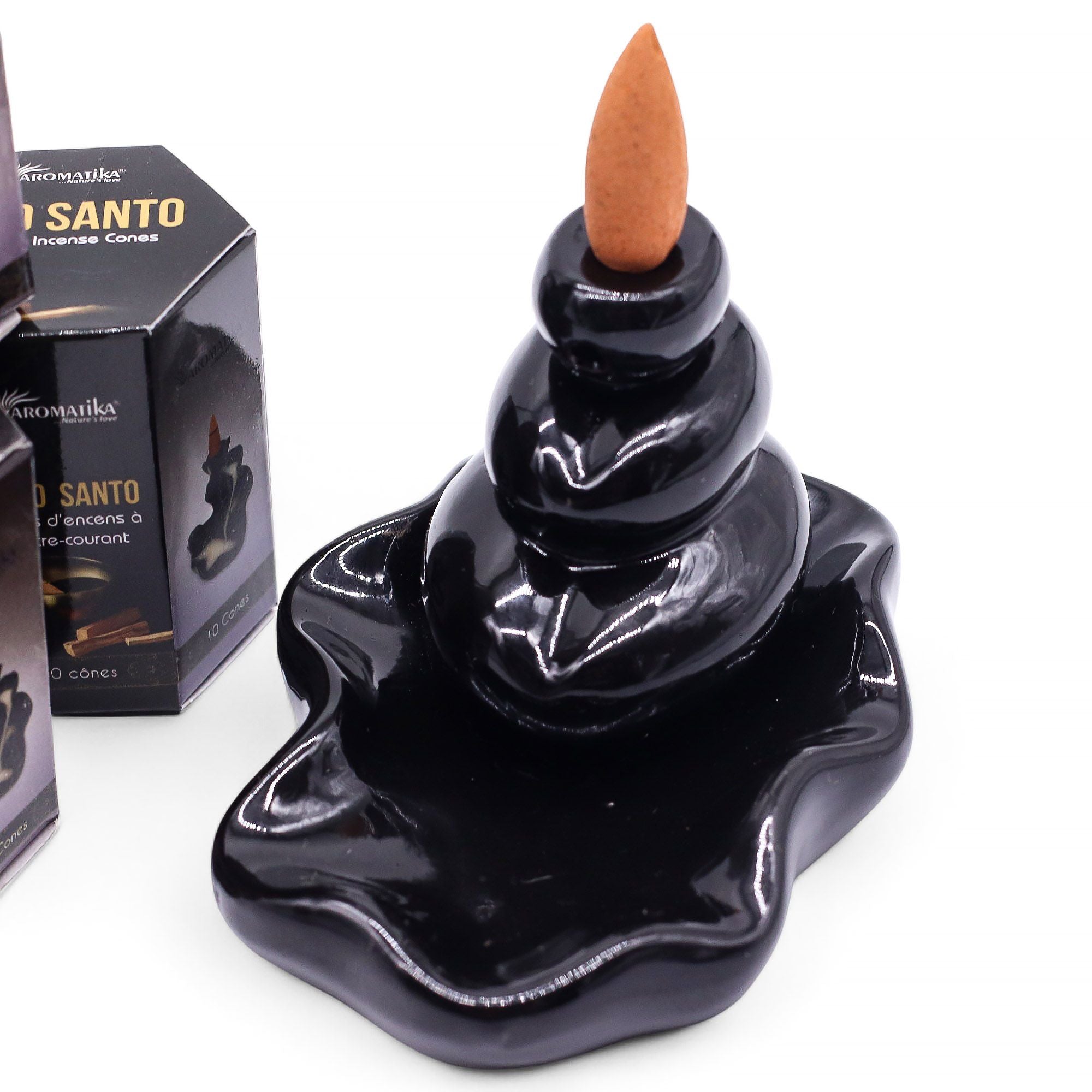 Cônes d'encens backflow Masala Aromatika | Palo Santo