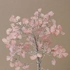 Arbre de Pierres Quartz Rose & Orgonite | Décoration Zen 160 Pierres