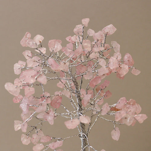 Arbre de Pierres Quartz Rose & Orgonite | Décoration Zen 160 Pierres